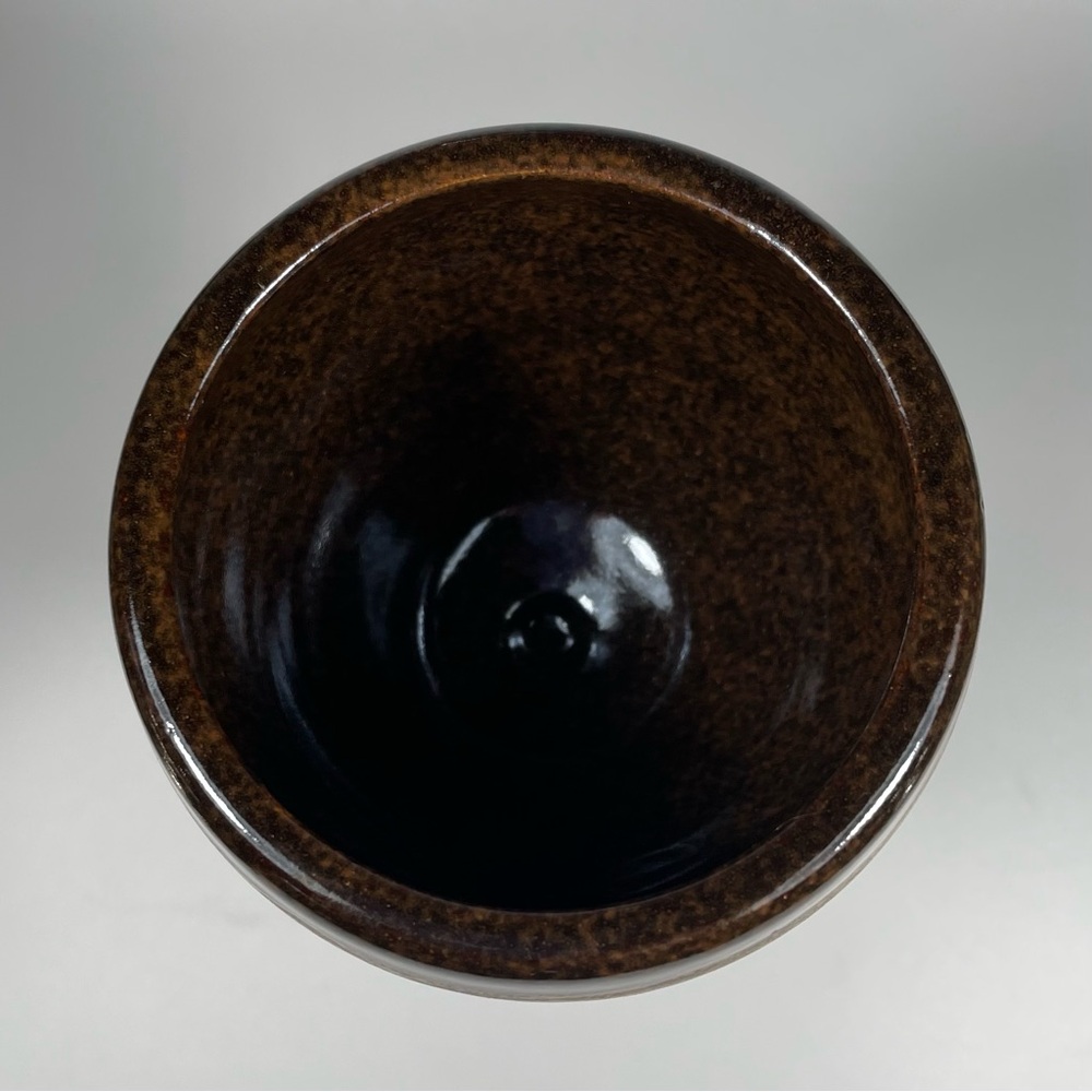 Studio Art Rustic Pottery Stoneware Goblet Chalice Hand Thrown Earth Ton… - Picture 5 of 5
